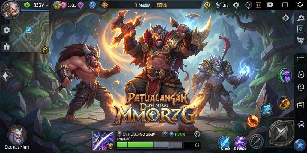Tampilan gameplay epik dalam dunia <strong>333V</strong> MMORPG yang memukau.