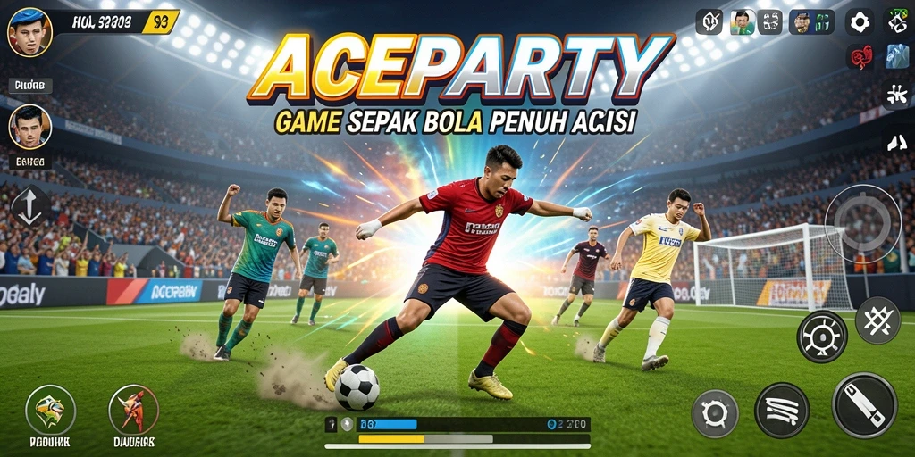 Tampilan gameplay seru dan mengasyikkan di ACEPARTY