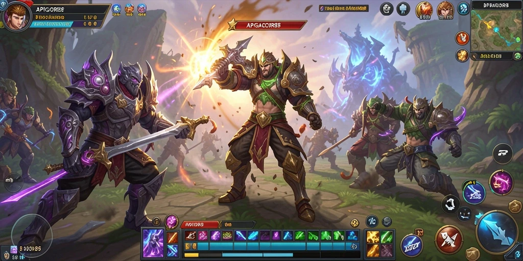 Screenshot APIGACOR88 menampilkan karakter dalam aksi epik di dunia MMORPG.