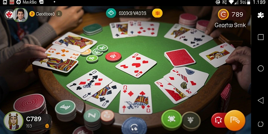 Tampilan utama gameplay Gaple yang seru di C789.