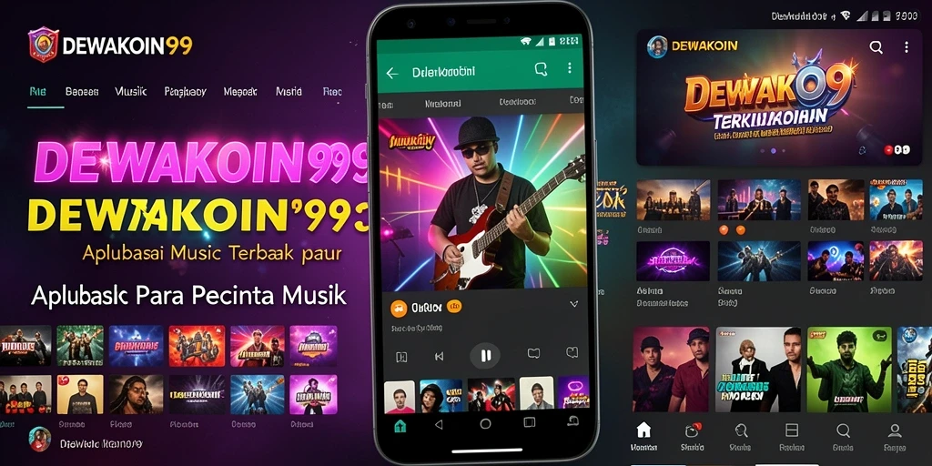 Screenshot gameplay DEWAKOIN99 menampilkan pengalaman mendengarkan musik yang interaktif.