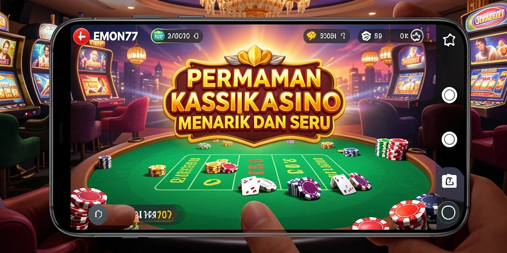 Gameplay seru dan menegangkan di EMON77 dengan beragam pilihan permainan Kasino.