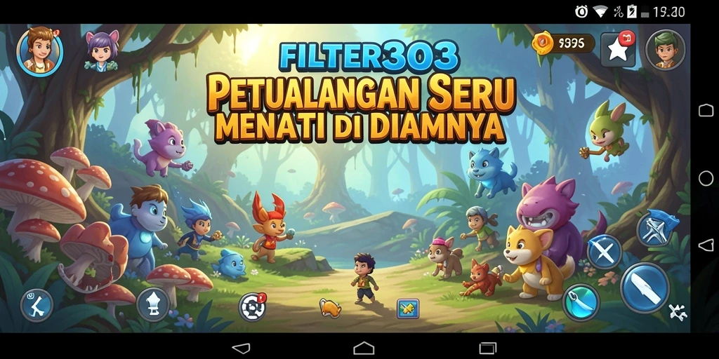 Tangkapan layar dari gameplay FILTER303 yang mendebarkan dan penuh petualangan.