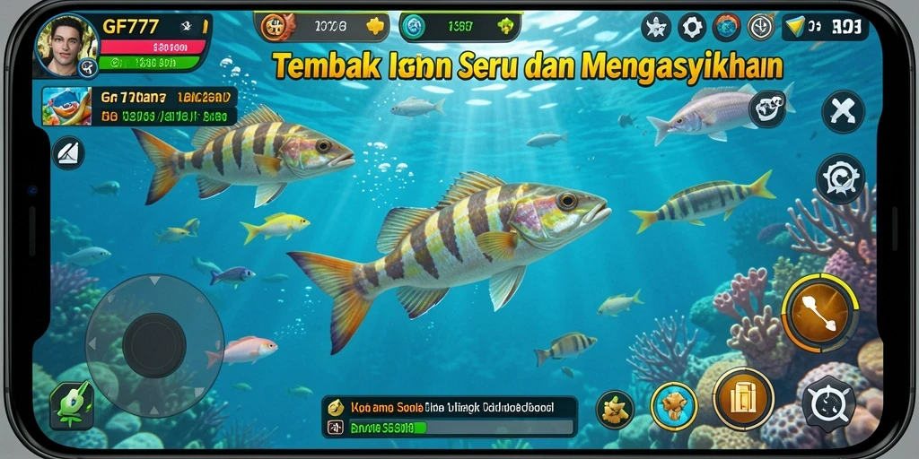 Tampilan menarik dalam gameplay Tembak Ikan GF777 yang penuh aksi.