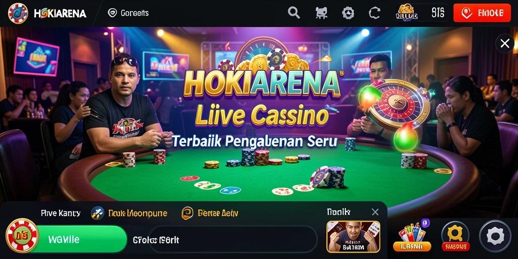 Tampilan gameplay HOKIARENA yang dinamis dan interaktif.