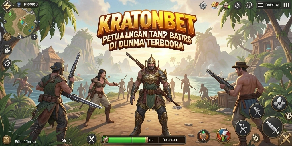 Tangkapan layar gameplay KRATONBET yang menampilkan petualangan di dunia terbuka.