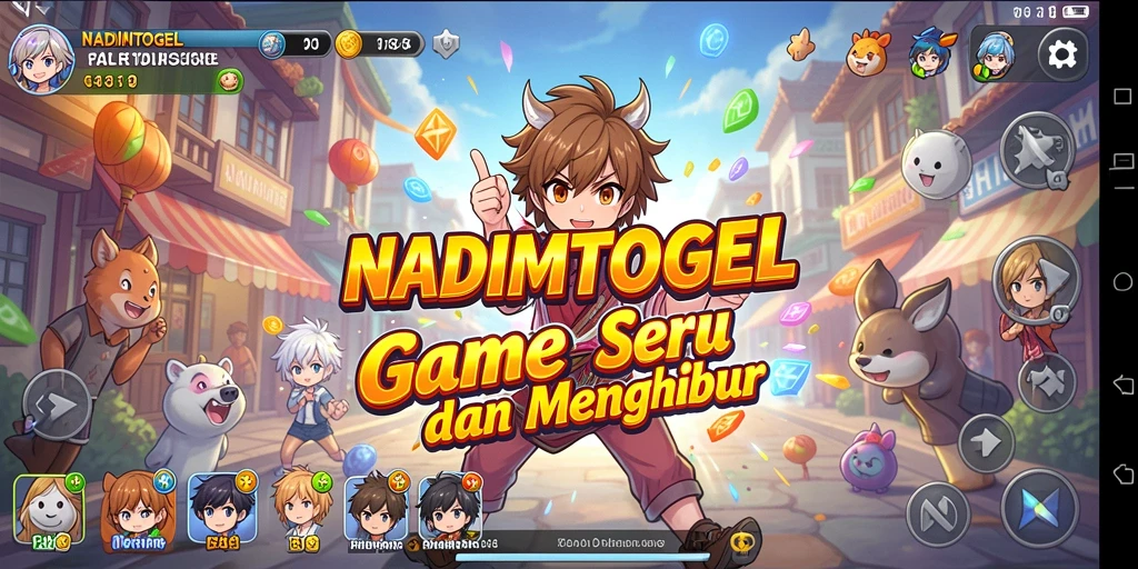 Tampilan gameplay seru penuh karakter Anime menarik.