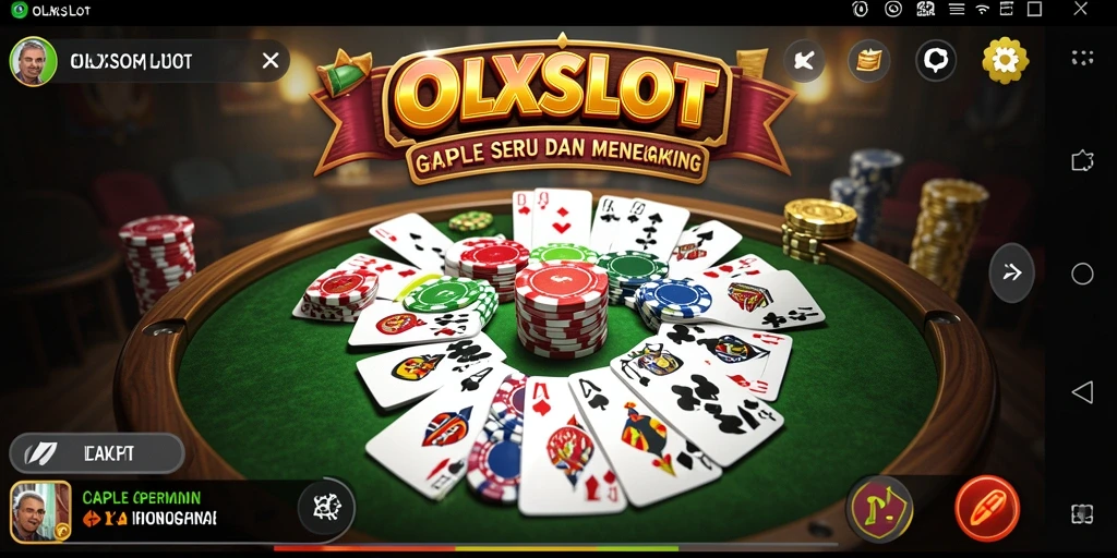 Tampilan gameplay seru dari OLXSLOT dengan fitur Gaple menarik.