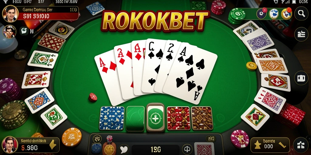 Tampilan gameplay ROKOKBET yang menarik dan interaktif.