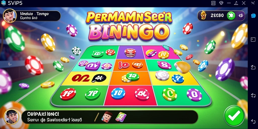 Tampilan gameplay Bingo yang seru dan interaktif di SVIP5.