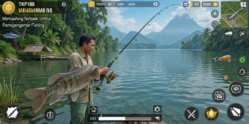 Gameplay seru TKP188 menampilkan pengalaman memancing yang mendebarkan.