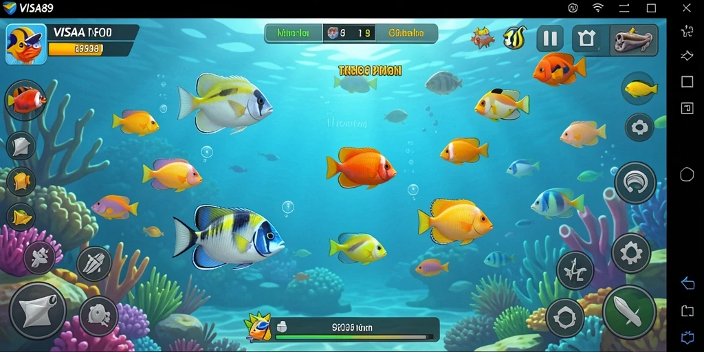 Tampilan gameplay Tembak Ikan yang seru di VISA89.