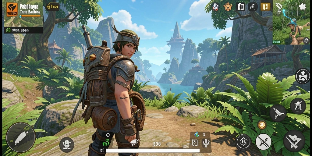 Tangkapan layar gameplay <strong>WDBOS</strong> yang menampilkan eksplorasi di dunia terbuka.